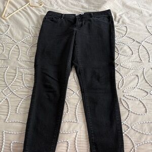 LOFT Women's Black Curvy Skinny Jeans sz 10 EUC